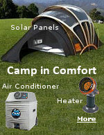 Camping has changed since I joined the Boy Scouts in 1954. Solar panels,. heaters, air conditioners. What?